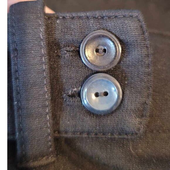 Eileen Fisher Rayon Nylon Stretch Wide Leg Ponte Pants Black Large - Picture 11 of 11